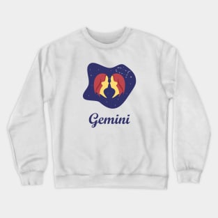 Gemini Zodiac Sign Constellation Sky Crewneck Sweatshirt